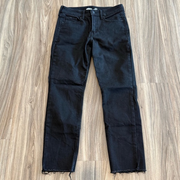 Old Navy Denim - Old Navy Power Slim Straight Hi-Rise Black Jeans
